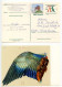 Germany 1996 Uprated 20pf. Albrecht Dürer Postal Card - Bird's Wing; Wiesbaden Cancel - Cartes Postales Illustrées - Oblitérées