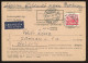 1957. Tértivevény Svájcból Légipostával Viszaküldve - Lettres & Documents