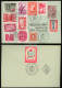 1949. AMagyar Népköztársaság Alkotmányának Törvénybe Iktatása Emlékére, 13 Db (!) Különféle 60f-es Helyi  Levélen A Visn - Covers & Documents