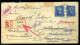 SZERENCS 1936. Érdekes Ajánlott Levél Csehszlovákiai Két Hetes Vándorlása.. - Lettres & Documents