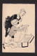 SZABAD SZÁJ  KARIKATÚRA Gyűjtemény 1946-51 .A Lapban Megjelent " Asszonyi Logika" Című Eredeti  Tusrajz 23*16 Cm " A Fér - Unclassified