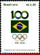Ref. BR-3277 BRAZIL 2014 - BRAZILIAN OLYMPICCOMMITTEE, CENT., FLAG, MNH, SPORTS 1V Sc# 3277 - Neufs