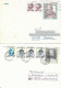 Poland Envelope (1048) Set4: Used Ck 87+88+96+100 Polish Kings (postal Circulation) - Interi Postali