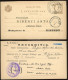 1899. Válaszos Díjjegyes Levlap Nagyszeben-Kiskapus, Szép Mozgóposta Bélyegzéssel - Briefe U. Dokumente