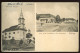SZÖREG 1915. Ca. Régi Képeslap, Templom, üzlet - Hongrie