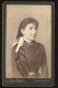 KOLOZSVÁR 1890. Ca. Adler Aladár : Hölgy, Visit Fotó - Anciennes (Av. 1900)