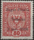 TRAA13gL - 1918 Terre Redente - Trentino-Alto Adige, Sass. Nr. 13g, Francobollo Nuovo Con Linguella */ FIRMATO-VARIETA' - Trente