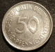 ALLEMAGNE - GERMANY - 50 PFENNIG 1972 G - Bundesrepublik Deutschland - KM 109.2 - (tranche Lisse) - 50 Pfennig
