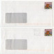 Germany 2001 2 Used 110pf. 1000th Anniversary Of Bad Frankenhausen Postal Envelopes; Berlin & Wächtersbach Pmks - Briefomslagen - Gebruikt
