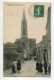 44 DEP 549 BOURGNEUF En RETZ La Rue Du Bon Port Villageois Eglise  Commerces  1912 Timbrée - Bourgneuf-en-Retz