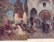 Orientalism 8 Art Cards Arabic Coffee Shop, Mosque , Bazar , Sweet Seller , Street Scenes , Moorish Gate , Tumb - Ante 1900