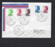 3 Courriers Philatéliques Premier Jour Pour La France. Du 4 II 1986 - Série N° 455 à 469 - LIBERTE 975 ST-PIERRE. TB - Covers & Documents