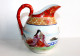 JAPON JOLIE CARAFE PICHET CRUCHE BROC En PORCELAINE DECOR COUPLE PEINT MAIN XIXe / ART DE LA TABLE ASIATIQUE (0603.24) - Arte Asiático