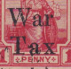 Trinidad & Tobago: 1918   Britannia 'War Tax' OVPT    SG189    1d   ['Tax' Spaced]     Used Block Of 4 - Trinidad Y Tobago