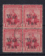 Trinidad & Tobago: 1918   Britannia 'War Tax' OVPT    SG189    1d   ['Tax' Spaced]     Used Block Of 4 - Trinidad Y Tobago