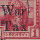 Trinidad & Tobago: 1918   Britannia 'War Tax' OVPT    SG189    1d   ['Tax' Spaced]     Used Pair - Trinité & Tobago (...-1961)