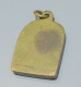 Delcampe - -ANCIEN PENDENTIF MODERNISTE BRONZE/LAITON EMAIL VISAGE Du CHRIST? BIJOU    E - Colgantes