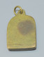 Delcampe - -ANCIEN PENDENTIF MODERNISTE BRONZE/LAITON EMAIL VISAGE Du CHRIST? BIJOU    E - Pendants