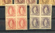 03 - 24 - Schweiz - Suisse - Essaie De Couleurs Sur Carton Du 40 C Helvetia Debout En Bloc De 4 - Unused Stamps