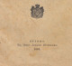 NASTAVNI PLAN ZA DJEVOJAČKI INSTITUT CARICE MARIJE NA CETINJU - Montenegro Antique Book (1894) * Cetinje Crna Gora RRRR - Slavische Talen