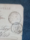 ITALIE. 1887. Carte Postale Umberto I  De  TURIN à PARIS Via LYON ( France ). - Entiers Postaux