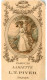 Carte Parfumée Ancienne Illustrée Calendrier 1910  Parfum LARIETTE L.T Paris * * En Parfait état - Antiguas (hasta 1960)
