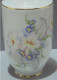 -VASE PORCELAINE De LIMOGES Signé DELAGE BOUQUET DE FLEURS Couleurs Pastels    E - Vazen