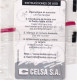 CUBA - Cardphone, Celsa Test Card, Mint - Cuba