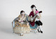 JOLIE ANCIENNE STATUETTE, COUPLE ROMANTIQUE En PORCELAINE MARQUIS, SCENE GALANTE / ART DECORATIF  (0603.28) - Other & Unclassified