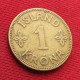 Iceland 1 Kronur 1929 Islandia Islande Island Ijsland W ºº - Islande