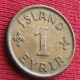 Iceland 1 Eyrir 1931 Islandia Islande Island Ijsland W ºº - Islande