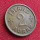 Iceland 2 Aurar 1942 Islande Islandia Islanda  W ºº - Islande