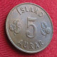 Iceland 5 Aurar 1966 Islande Islandia Islanda  W ºº - Iceland