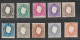 Macau Macao 1887 King Luis Set. MH/No Gum. Mostly Fine - Unused Stamps