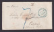 Großbritannien Brief Bradford Yorks Via Osende N. Eupen Rote K1 RL 1855 + Roter - Brieven En Documenten