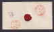 Großbritannien Brief Bradford Yorks Via Osende N. Eupen Rote K1 RL 1855 + Roter - Storia Postale