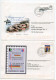 Germany 2002-2003 2 Different Used Illustrated Postal Envelopes; Frankfurt To Karlsruhe - Briefomslagen - Gebruikt