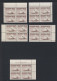 20x Canada G - OP Stamps; 4x Matched Corner Blocks 1x Pl Block GV = $49.50 - Sobrecargados