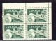 Canada Block Of 4, G. Overprint No. 045- 20 Paper Industry MNH, VF. GV= $45.00 - Sovraccarichi