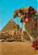 Egypte - Gizeh - Giza - The Great Sphinx And Khefreh Pyramid - Chameau - Voir Timbre - CPM - Voir Scans Recto-Verso - Gizeh