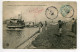 44 DEP 590 BASSE INDRE Visuel Rare  Bateau Voyageurs L'ABEILLE Au Débarcadère  1906 Timbrée - Basse-Indre