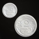 France LOT (2) : 50 Centimes 1947 & 2 Francs 1947-B - Kilowaar - Munten