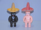 -2 ANCIENS POUPONS MINIATURES BEBE PISSEUR SOMBREROS CAOUTCHOUC JOUET VINTAGE   E - Sonstige & Ohne Zuordnung