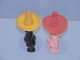 Delcampe - -2 ANCIENS POUPONS MINIATURES BEBE PISSEUR SOMBREROS CAOUTCHOUC JOUET VINTAGE   E - Sonstige & Ohne Zuordnung