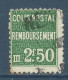 FRANCE , COLIS POSTAL , 2 F 50 , III , REMBOURSEMENT , 1939 , N° Y&T 170 , µ - Oblitérés