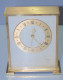 -ANCIENNE PENDULETTE De BUREAU LANCEL 7 Rubis 8 Jours LAITON Brossé VINTAGE XX  E - Clocks