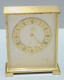 -ANCIENNE PENDULETTE De BUREAU LANCEL 7 Rubis 8 Jours LAITON Brossé VINTAGE XX  E - Clocks