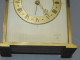 Delcampe - -ANCIENNE PENDULETTE De BUREAU LANCEL 7 Rubis 8 Jours LAITON Brossé VINTAGE XX  E - Clocks