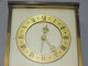 Delcampe - -ANCIENNE PENDULETTE De BUREAU LANCEL 7 Rubis 8 Jours LAITON Brossé VINTAGE XX  E - Clocks