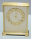 Delcampe - -ANCIENNE PENDULETTE De BUREAU LANCEL 7 Rubis 8 Jours LAITON Brossé VINTAGE XX  E - Clocks